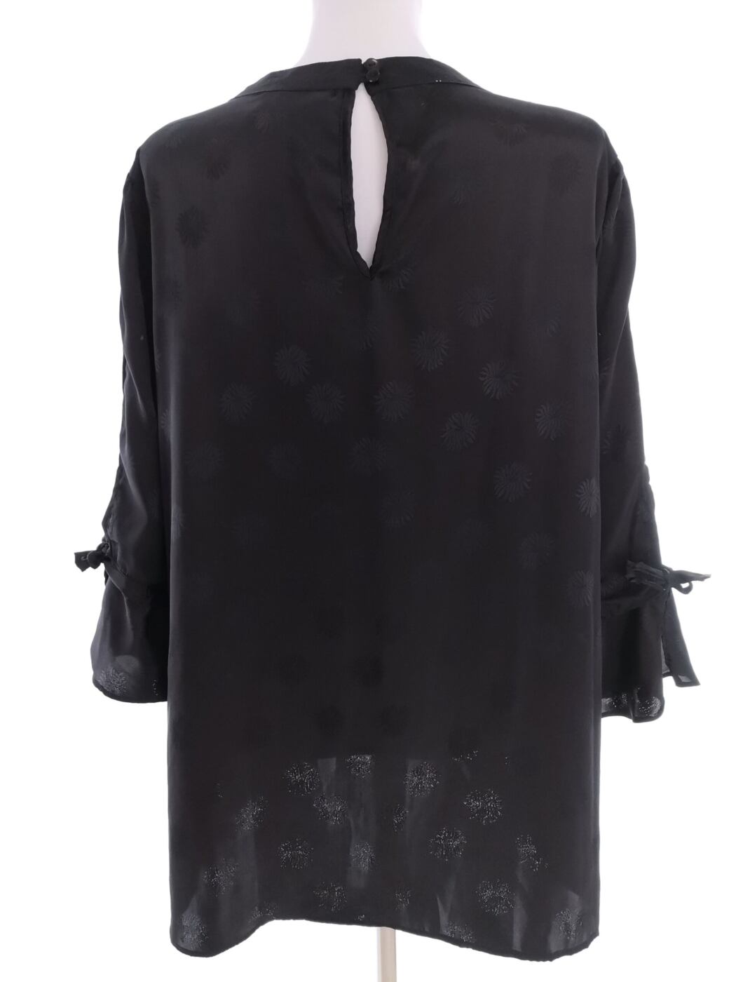 Isolde Rozmiar XL Kolor Czarny Crew Neck Tunika Bluzka Rękaw 3/4 Isolde Rozmiar XL Kolor Czarny Crew Neck Tunika Bluzka Rękaw 3/4