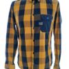 Jack & jones Rozmiar L Kolor Żółty Krata Kołnierz Męska Koszula Casual Długi rękaw Materiał Bawełna 100%