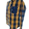 Jack & jones Rozmiar L Kolor Żółty Krata Kołnierz Męska Koszula Casual Długi rękaw Materiał Bawełna 100%