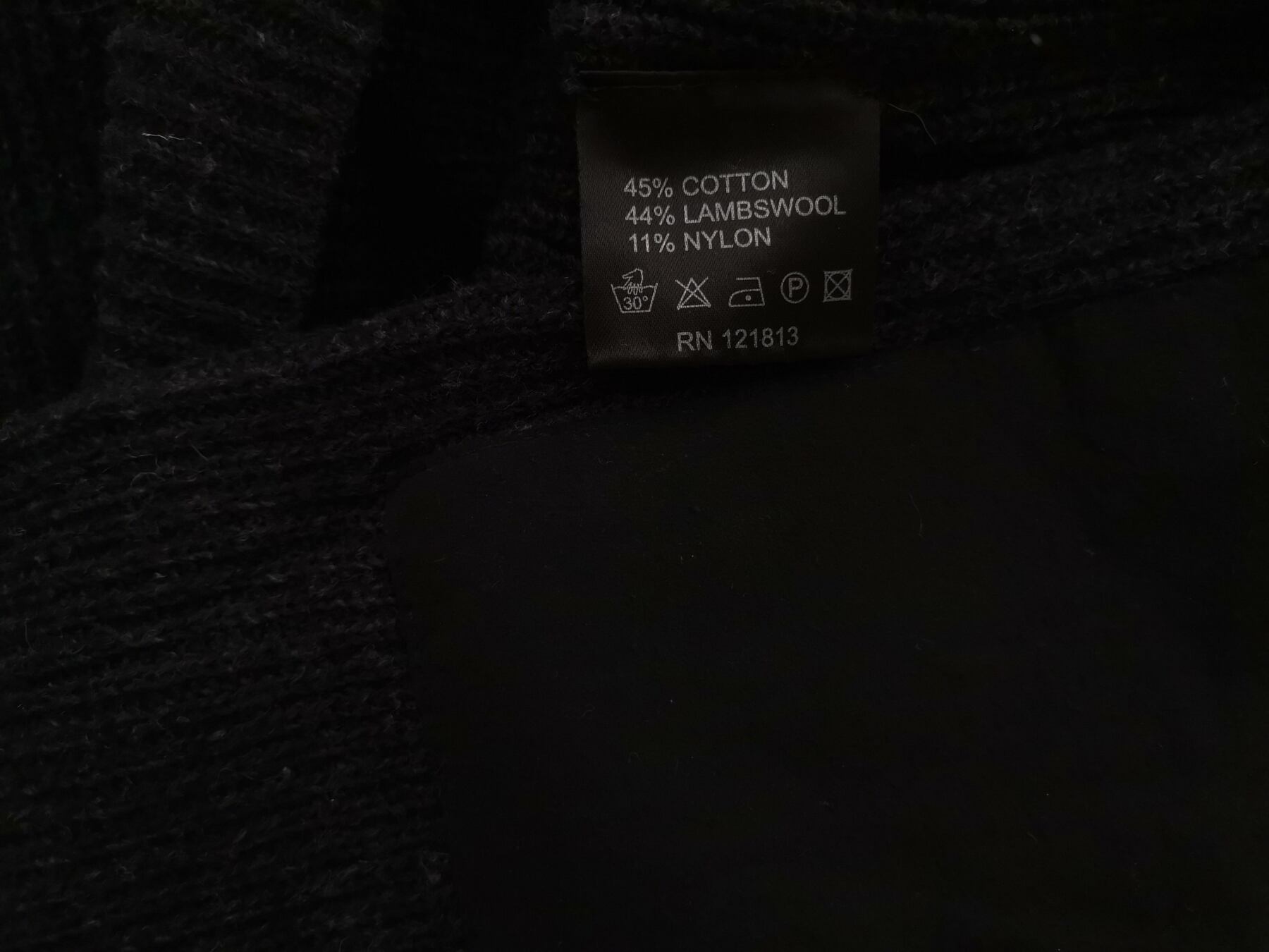 IMG_20210922_113844.jpg Hope by Ringstrand Söderberg Stockholm Rozmiar 50 (XL) Kolor Granatowy Męski Sweter Długi rękaw Materiał Bawełna