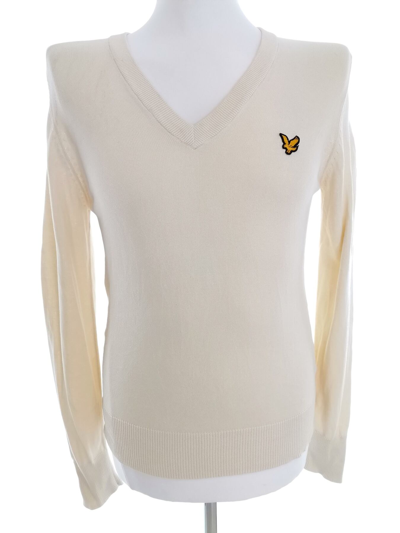 Lyle & Scott Rozmiar M Kolor Kremowy Męski Sweter Długi rękaw