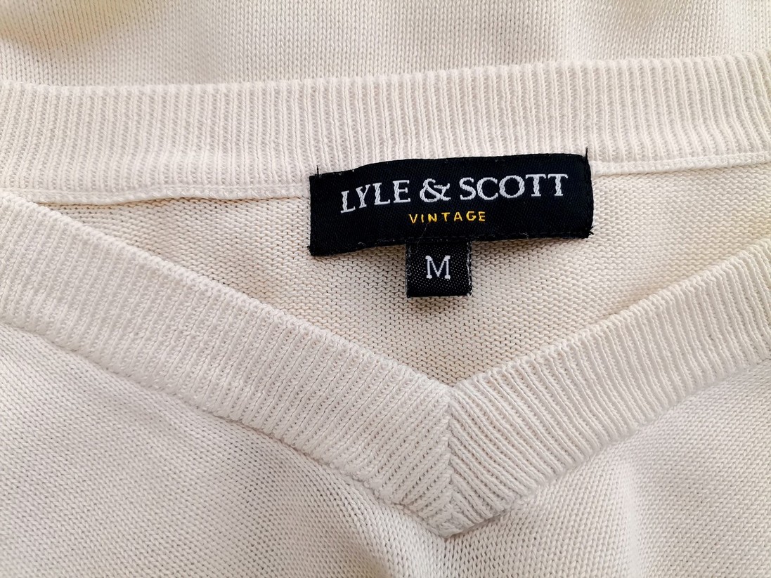 IMG_20210922_115842.jpg Lyle & Scott Rozmiar M Kolor Kremowy Męski Sweter Długi rękaw