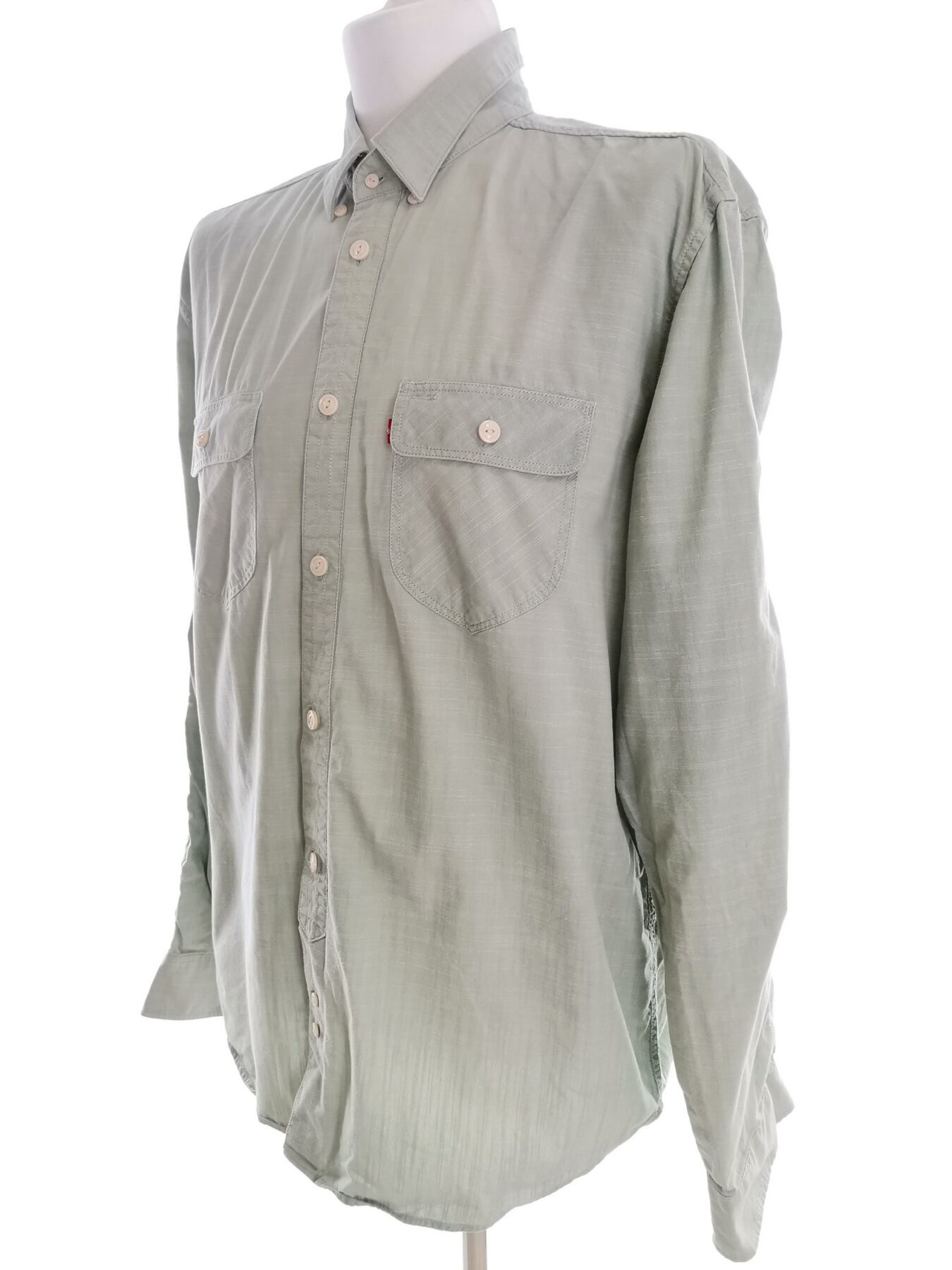IMG_20210922_121656.jpg Levi Strauss Rozmiar XL Kolor Zielony Kołnierz Męska Koszula Casual Długi rękaw Materiał Bawełna 100%