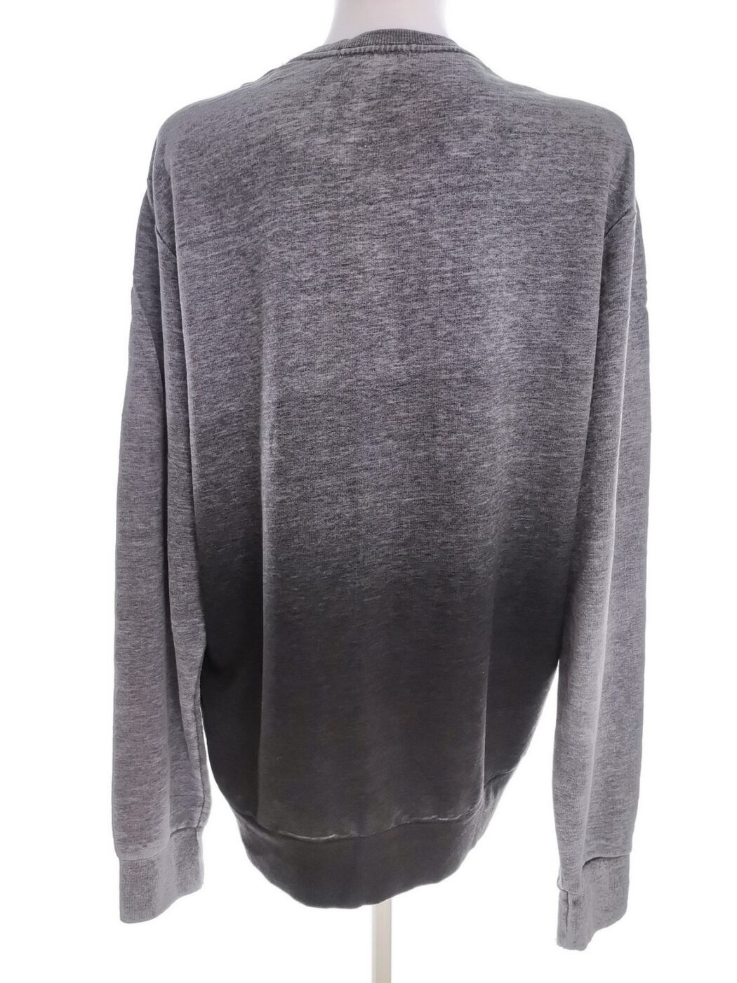 River island Rozmiar L Kolor Szary Crew Neck Tunika Bluzka Długi rękaw
