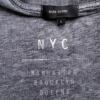 River island Rozmiar L Kolor Szary Crew Neck Tunika Bluzka Długi rękaw