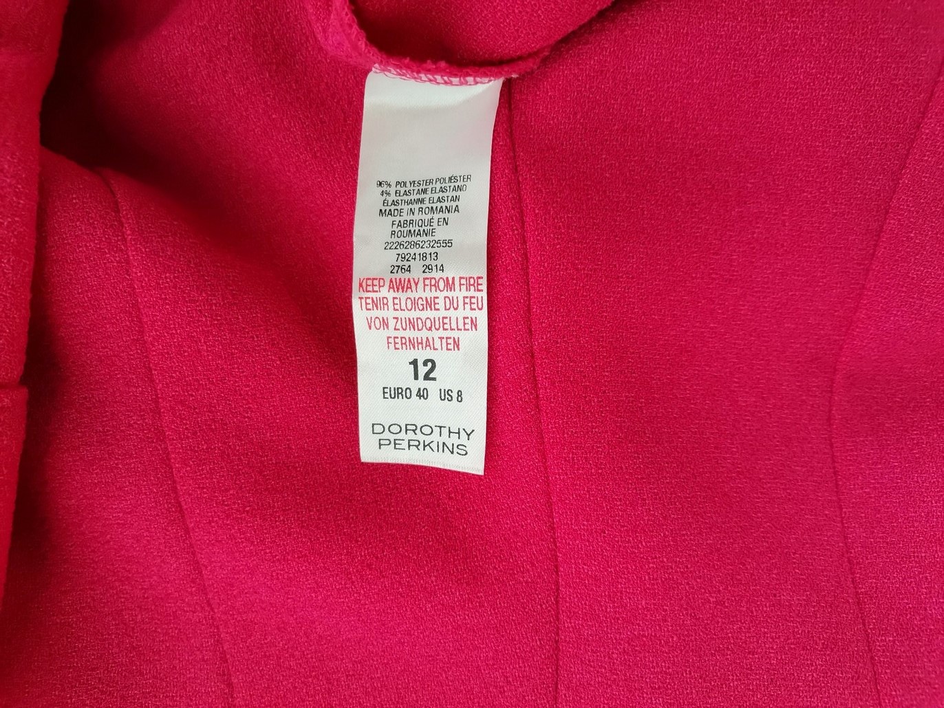 Dorothy perkins Rozmiar 12 (40) Kolor Różowy Okrągły dekolt Sukienka Sheath Bezrękawnik Do Kolan Dorothy perkins Rozmiar 12 (40) Kolor Różowy Okrągły dekolt Sukienka Sheath Bezrękawnik Do Kolan