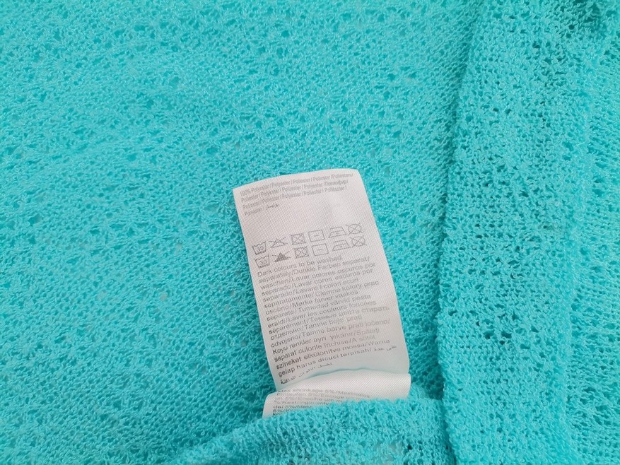Vero moda Rozmiar L Kolor Niebieski Okrągły dekolt Bluzka Krótki rękaw