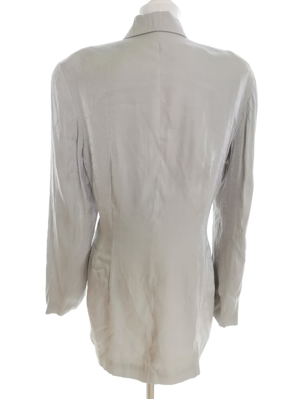 Vintage Rozmiar 38/40 Kolor Szary Płaszcz Długi rękaw Materiał Rayon 100%