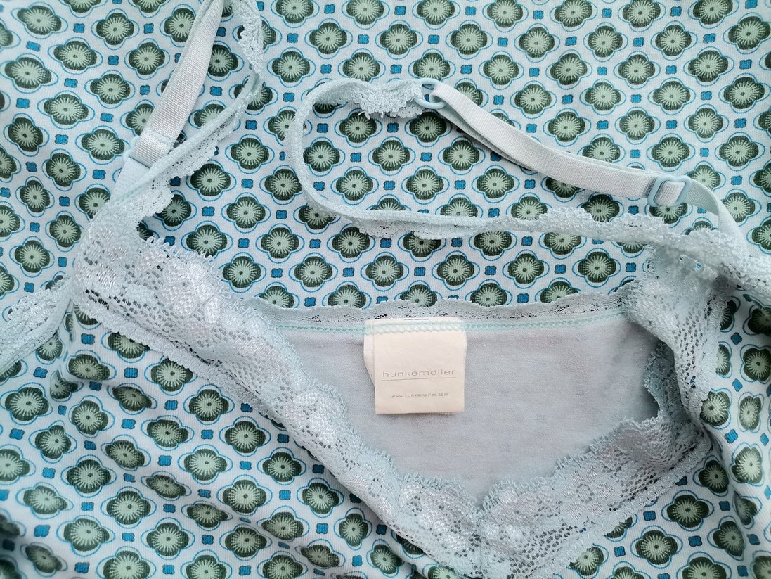 Hunkemöller Rozmiar M Kolor Niebieski W serek Bluzka Bezrękawnik Materiał Bawełna