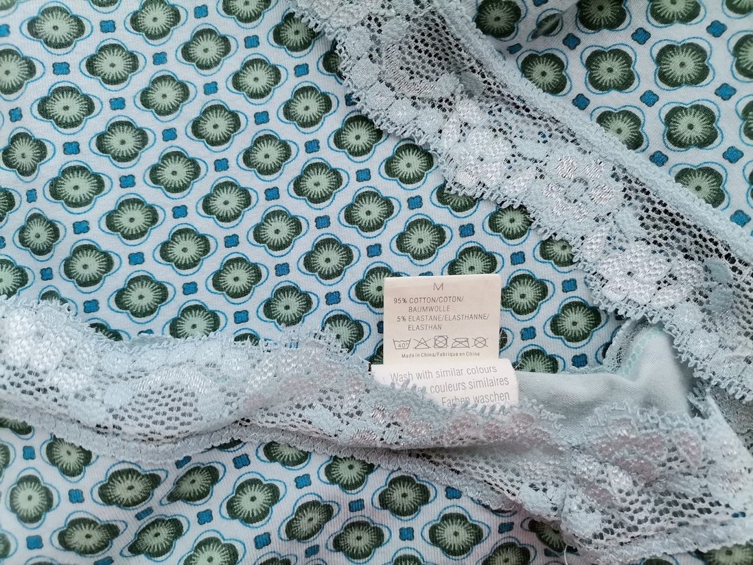 Hunkemöller Rozmiar M Kolor Niebieski W serek Bluzka Bezrękawnik Materiał Bawełna