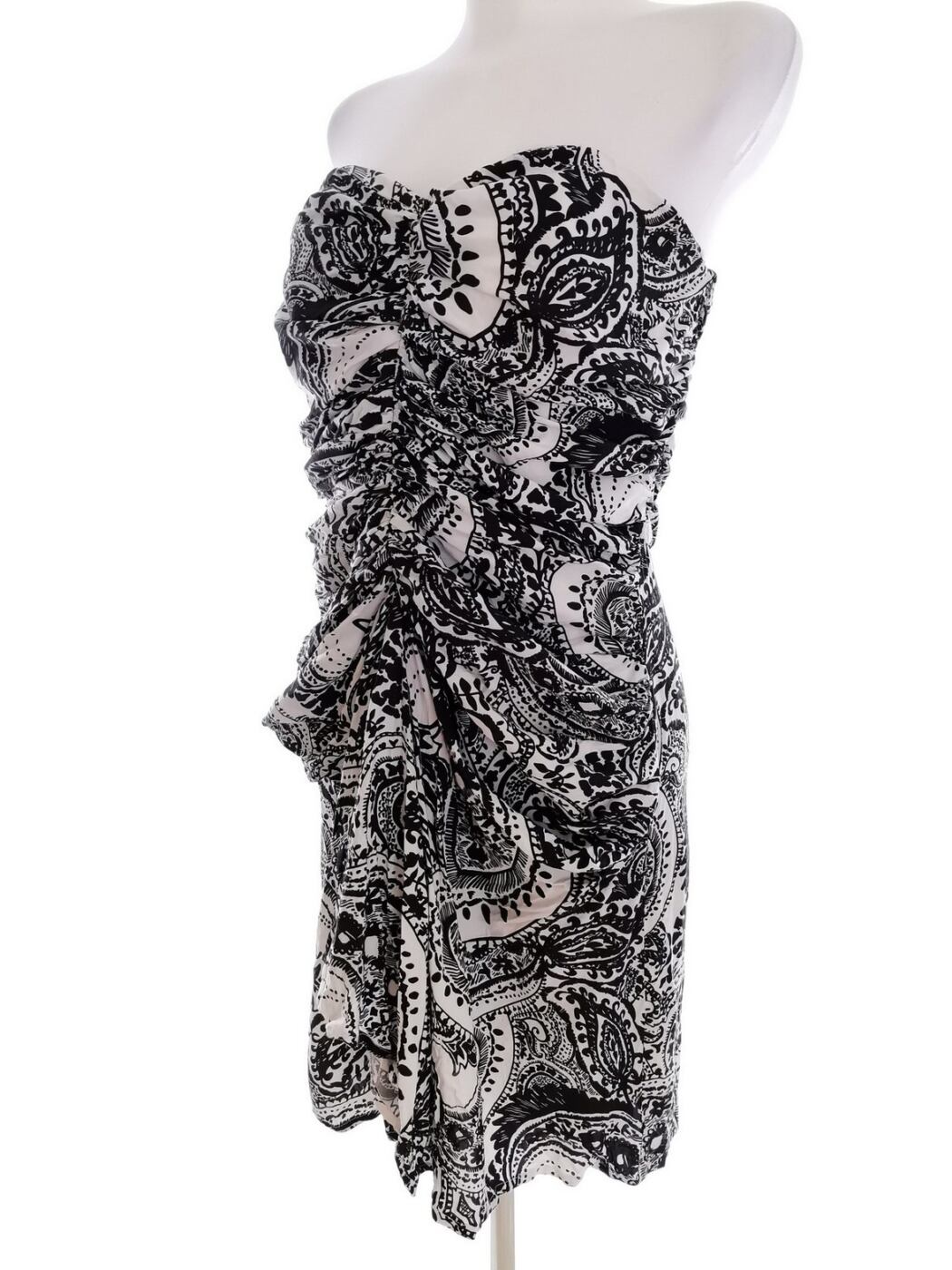 Reiss Rozmiar 12 (40) Kolor Biały Dekolt Serce Sukienka Bodycon Bezrękawnik Krótka Materiał Wiskoza 100% Reiss Rozmiar 12 (40) Kolor Biały Dekolt Serce Sukienka Bodycon Bezrękawnik Krótka Materiał Wiskoza 100%