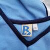 B Vintage Rozmiar 36 Kolor Niebieski W serek Sukienka Ołówkowa Bezrękawnik Do Kolan Materiał Bawełna