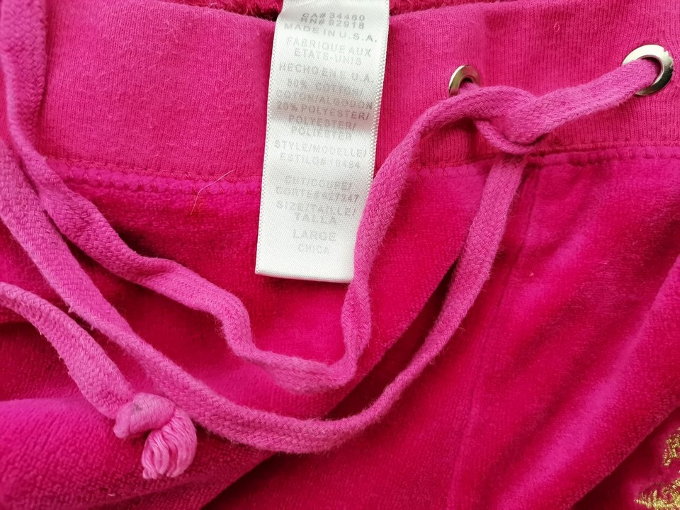 IMG_20210928_105257.jpg Juicy couture Rozmiar L Kolor Fuksja Spodnie Casual Materiał Bawełna