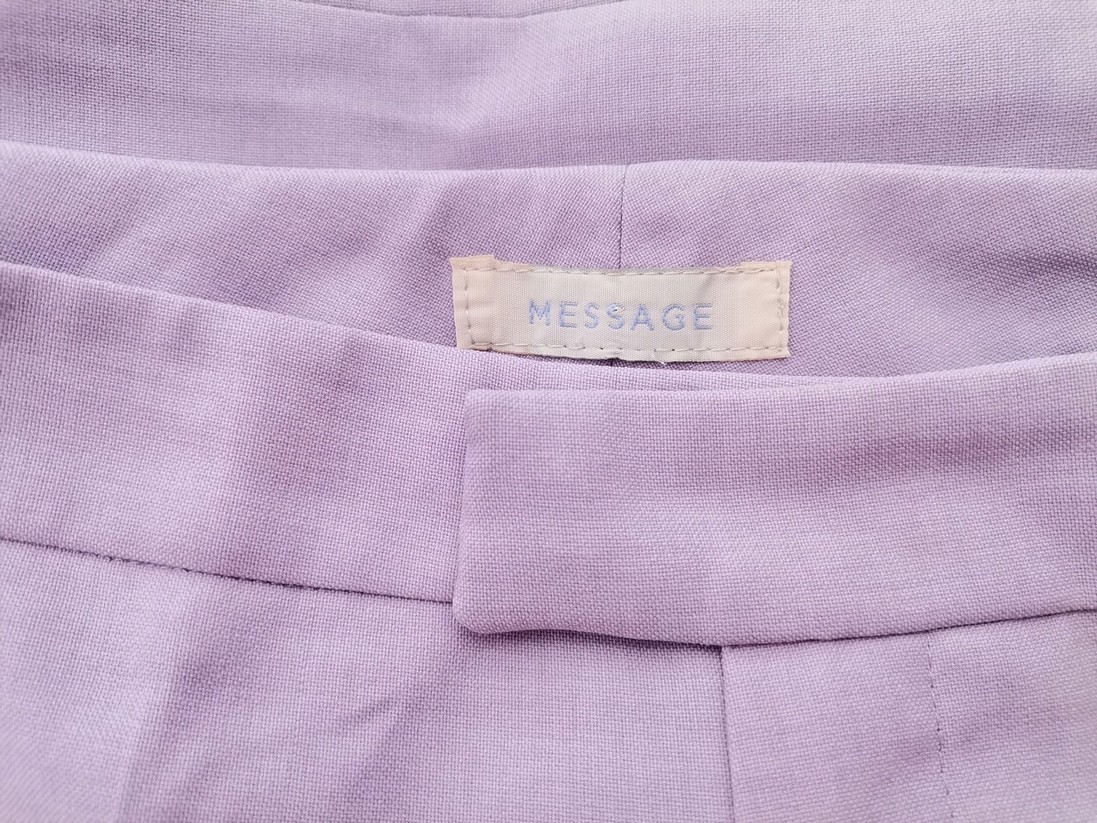 Message Rozmiar 36 Kolor Lawendowy Spodnie Eleganckie
