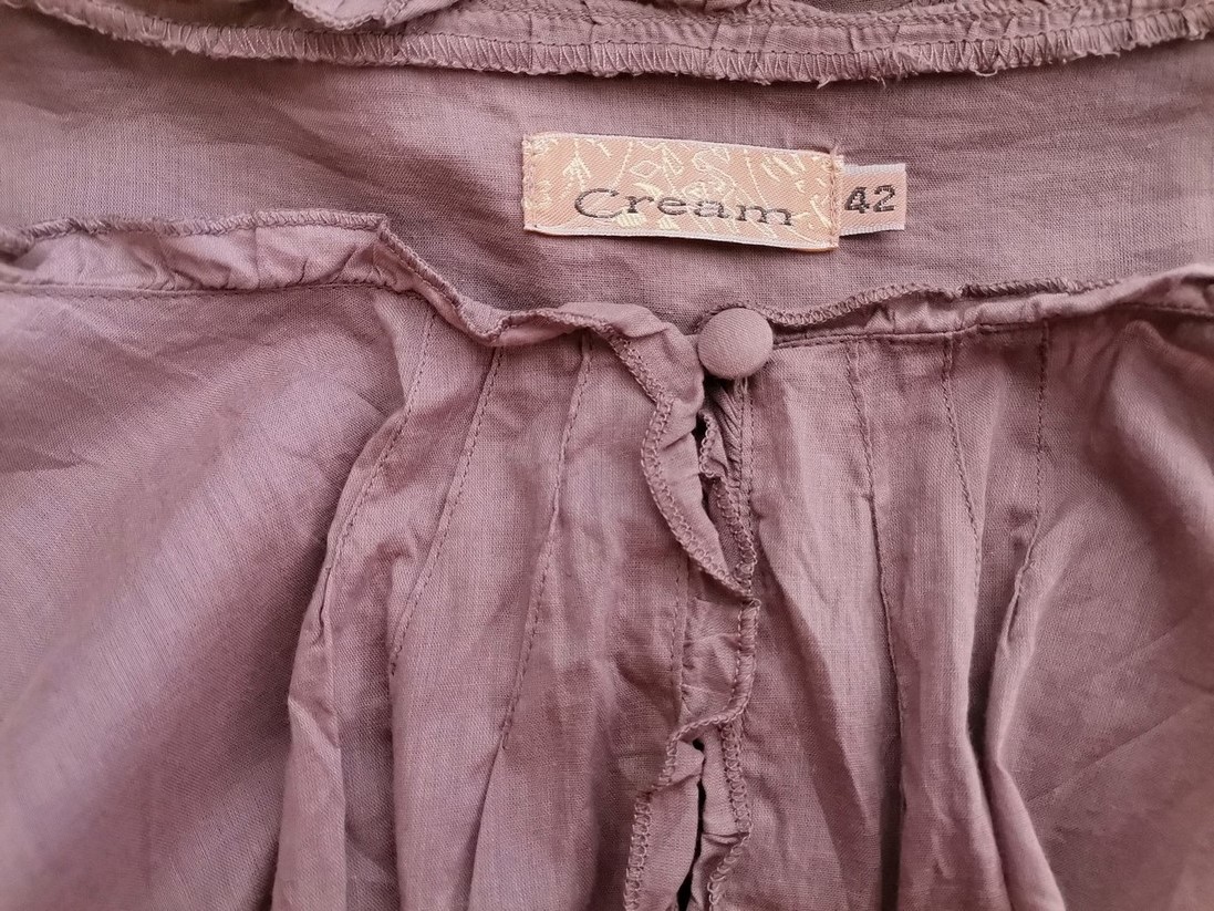Cream Rozmiar 42 Kolor Beżowy Okrągły dekolt Sukienka A-Line Długi rękaw Do Kolan Materiał Bawełna 100% Cream Rozmiar 42 Kolor Beżowy Okrągły dekolt Sukienka A-Line Długi rękaw Do Kolan Materiał Bawełna 100%