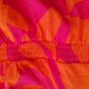 Vintage Rozmiar 42/44 Kolor Pomarańczowy W serek Sukienka A-Line Bezrękawnik Do Kolan
