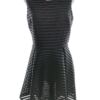Candy Couture Rozmiar 16 years (XS/S) Kolor Czarny Okrągły dekolt Sukienka A-Line Bezrękawnik Do Kolan