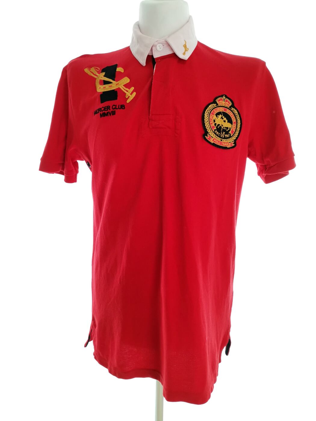 IMG_20210930_102130.jpg Polo Ralph Lauren Rozmiar XXL Kolor Czerwony Kołnierz Męska Koszula Polo Krótki rękaw Materiał Bawełna 100%