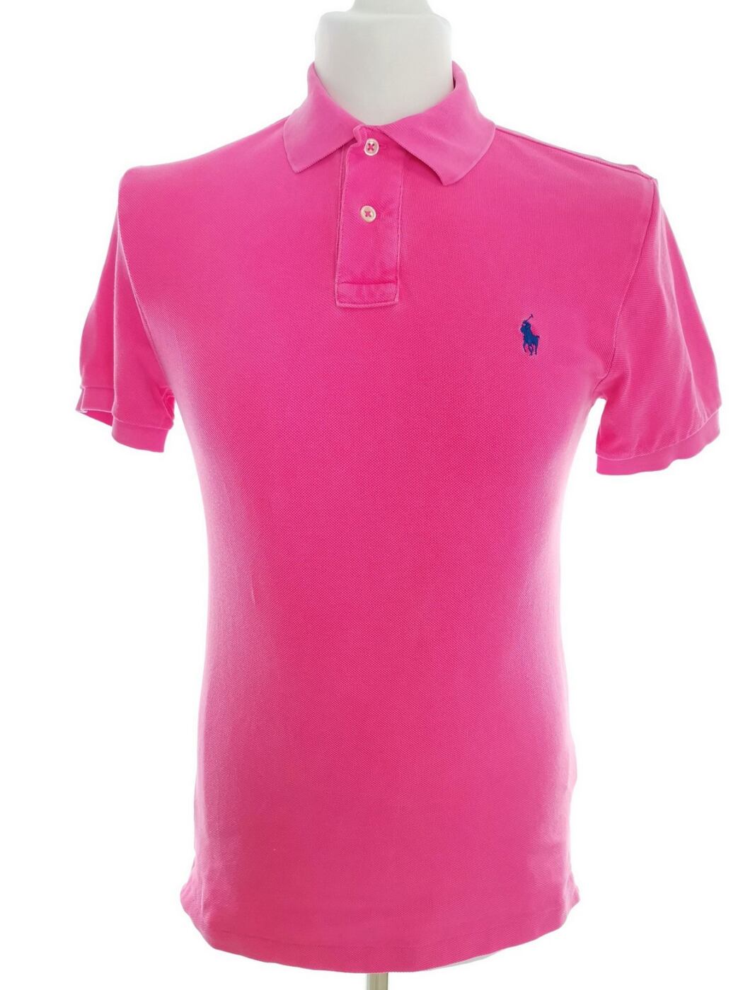 IMG_20210930_103952.jpg Polo Ralph Lauren Rozmiar M Kolor Różowy Kołnierz Męska Koszula Polo Krótki rękaw Materiał Bawełna 100%