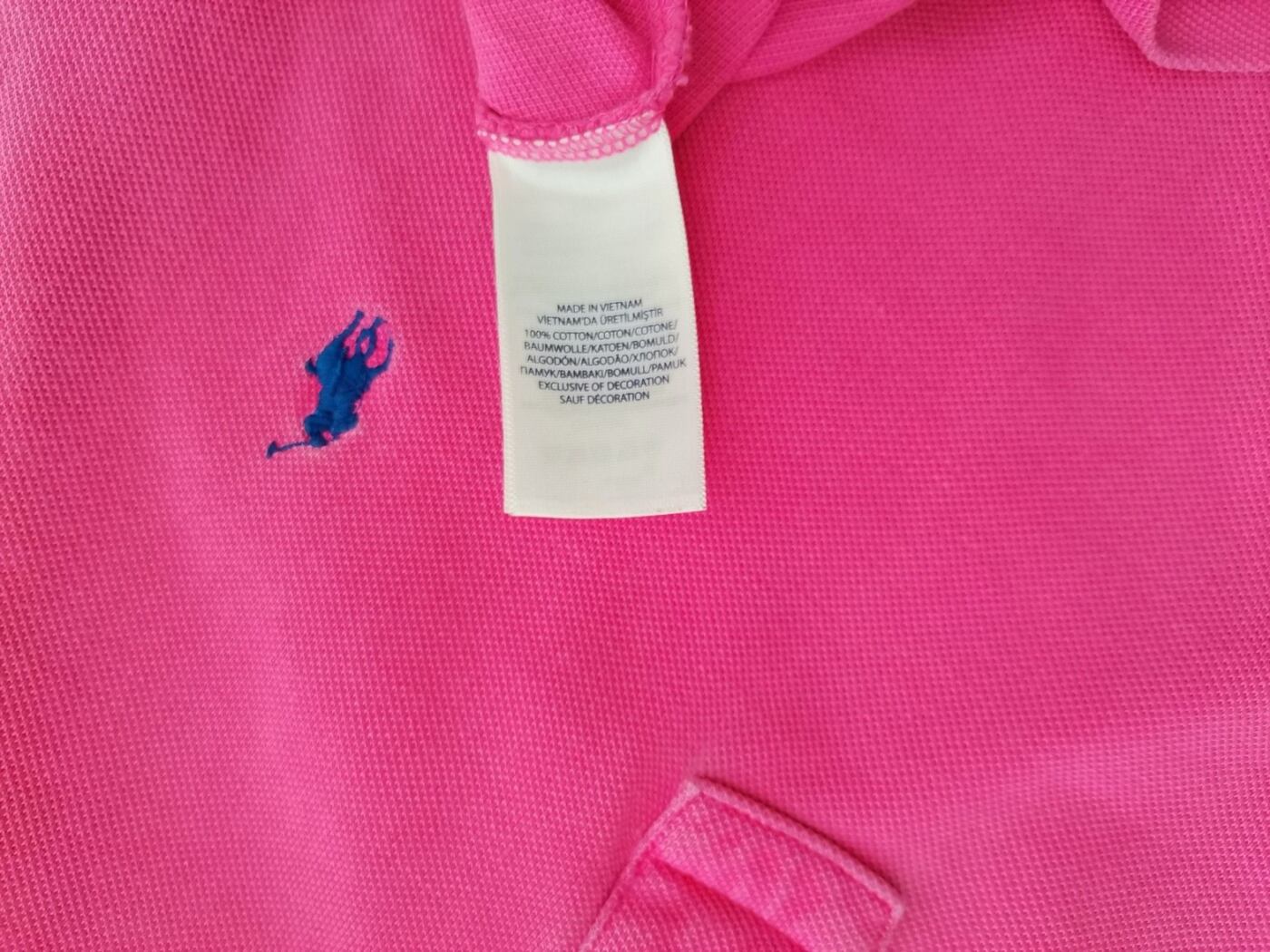 IMG_20210930_104035.jpg Polo Ralph Lauren Rozmiar M Kolor Różowy Kołnierz Męska Koszula Polo Krótki rękaw Materiał Bawełna 100%