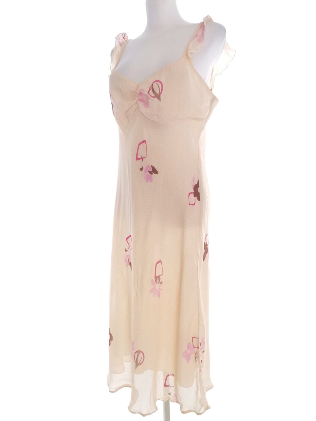 Dorothy perkins Rozmiar 14 (42) Kolor Kremowy Grochy Odkryte Ramiona Sukienka Maxi Bezrękawnik Długa Materiał Wiskoza 100% Dorothy perkins Rozmiar 14 (42) Kolor Kremowy Grochy Odkryte Ramiona Sukienka Maxi Bezrękawnik Długa Materiał Wiskoza 100%