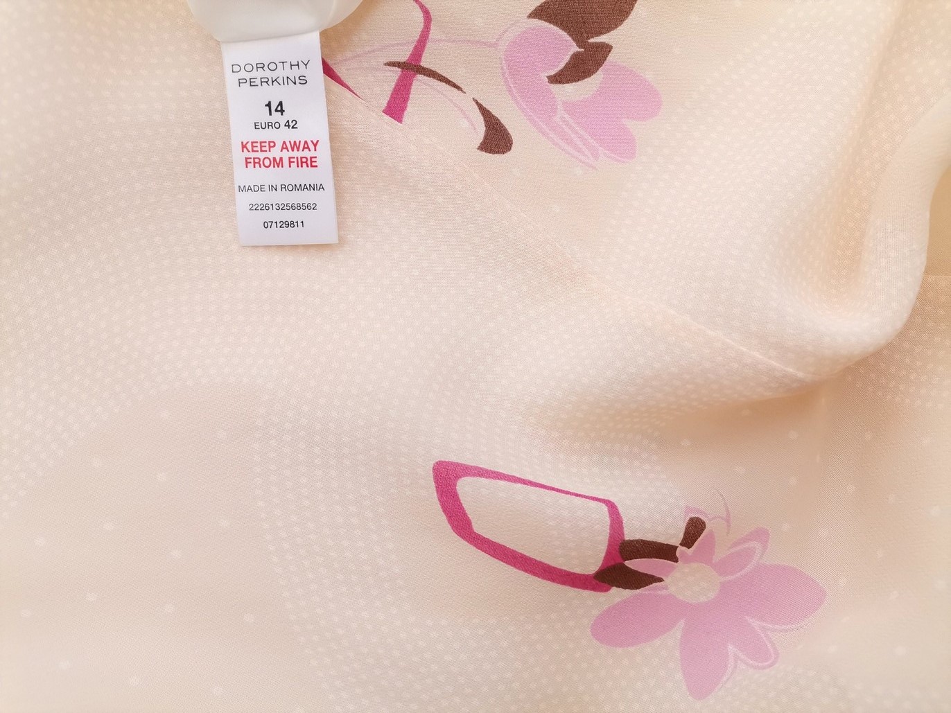 Dorothy perkins Rozmiar 14 (42) Kolor Kremowy Grochy Odkryte Ramiona Sukienka Maxi Bezrękawnik Długa Materiał Wiskoza 100% Dorothy perkins Rozmiar 14 (42) Kolor Kremowy Grochy Odkryte Ramiona Sukienka Maxi Bezrękawnik Długa Materiał Wiskoza 100%