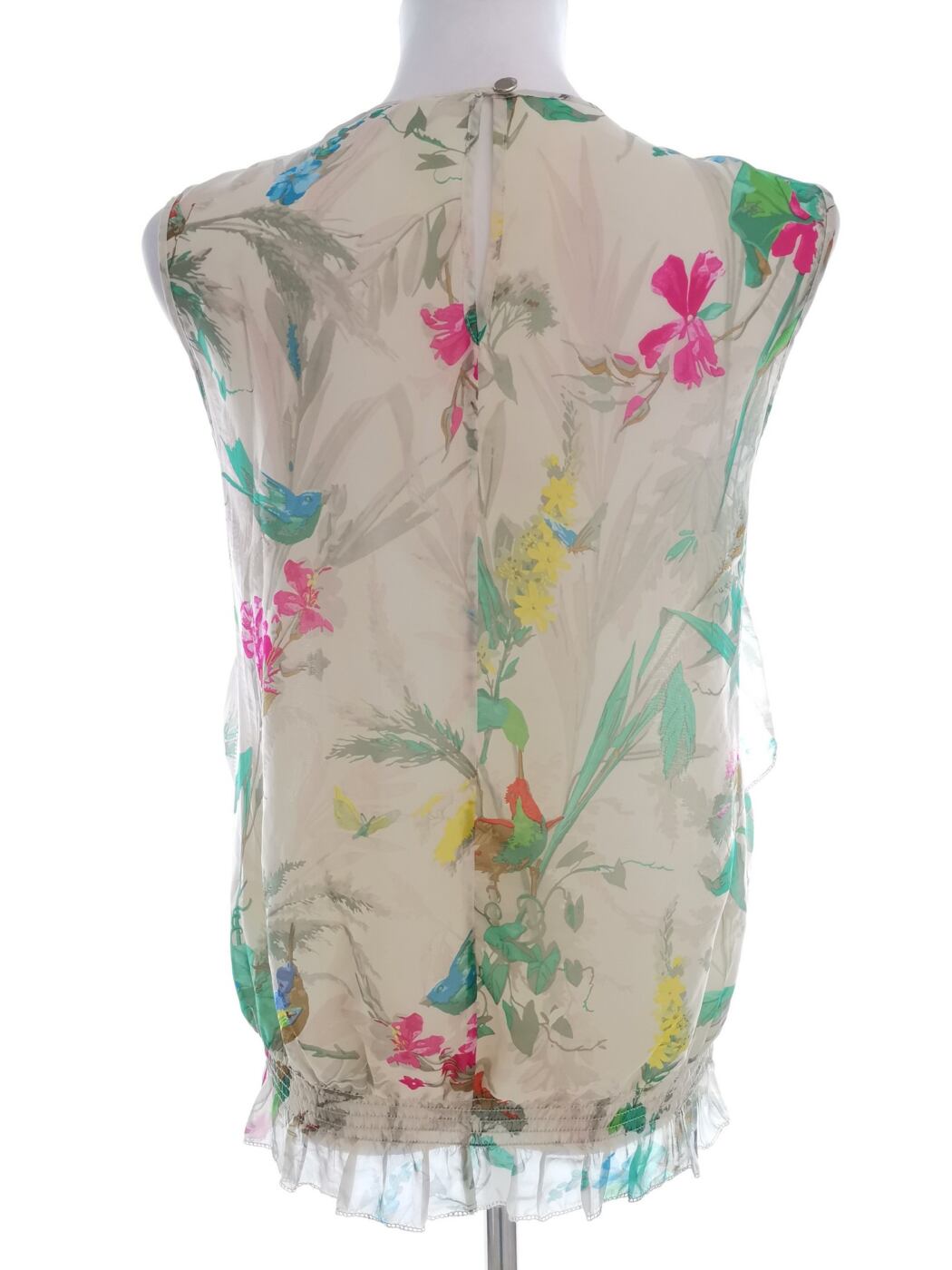 IMG_20210930_140200.jpg Ted Baker Rozmiar 2 (38) Kolor Zielony Okrągły dekolt Bluzka Bezrękawnik