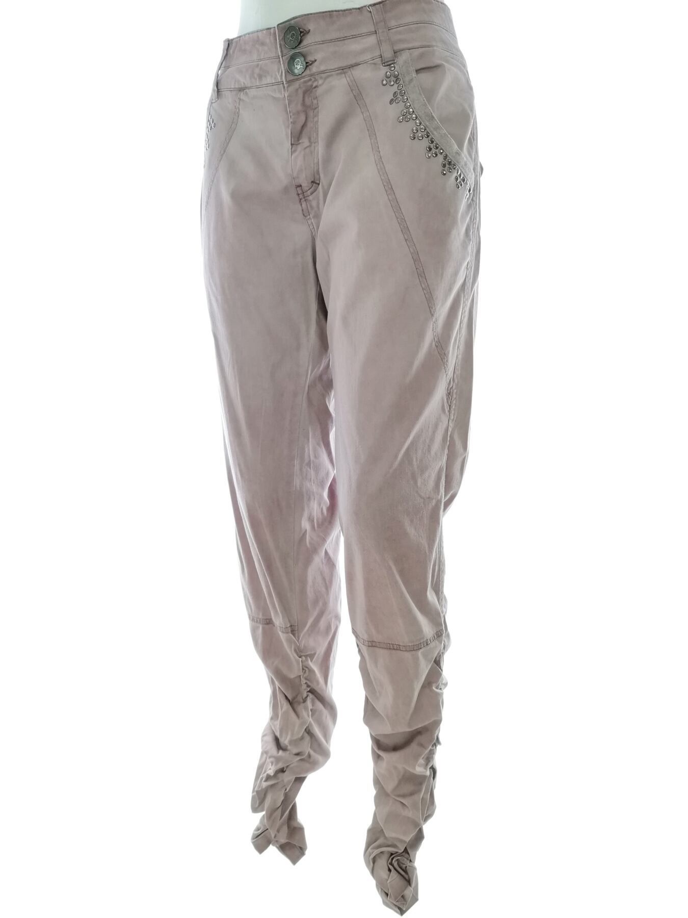 IMG_20210930_141249.jpg Cream Rozmiar 42 Kolor Lawendowy Spodnie Casual Materiał Bawełna