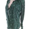 Monsoon Rozmiar S Kolor Szmaragdowy Split Crew Neck Bluzka Długi rękaw Materiał Organiczna Bawełna