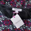 Olivia Rubin London Rozmiar 6 (34) Kolor Czarny Drapowany dekolt Sukienka A-Line Bezrękawnik Do Kolan Materiał Rayon 100%