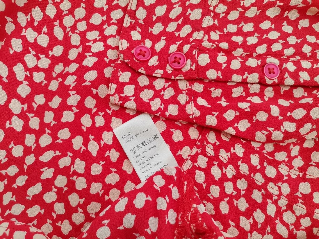 weekend BY John Lewis Rozmiar 14 (42) Kolor Czerwony W łódkę Bluzka Długi rękaw Materiał Wiskoza 100%