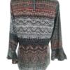 Rowen Avenue Rozmiar M Kolor Niebieski Crew Neck Bluzka Rękaw 3/4