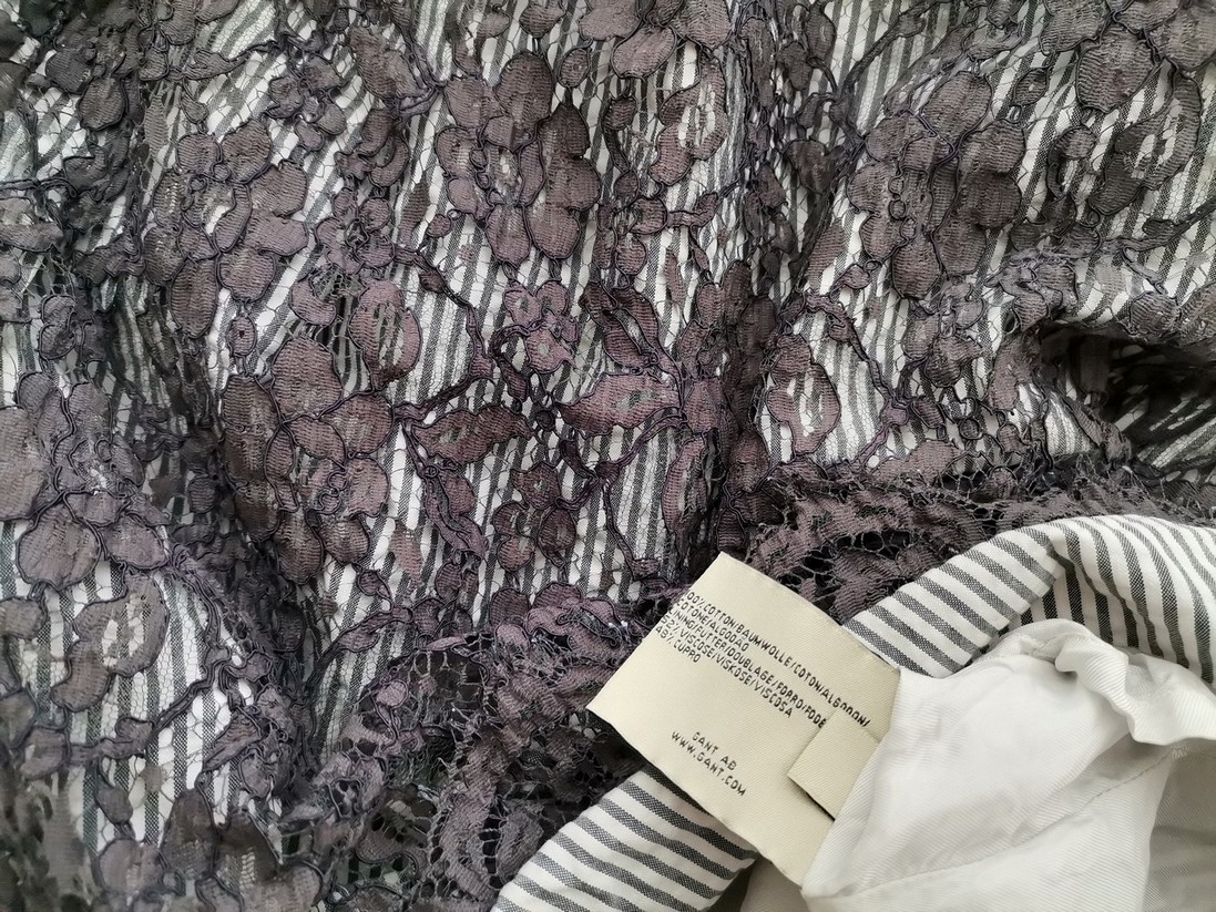 Gant Rozmiar 40 Kolor Szary Pasy Okrągły dekolt Sukienka Ołówkowa Bezrękawnik Midi Materiał Bawełna 100% Gant Rozmiar 40 Kolor Szary Pasy Okrągły dekolt Sukienka Ołówkowa Bezrękawnik Midi Materiał Bawełna 100%