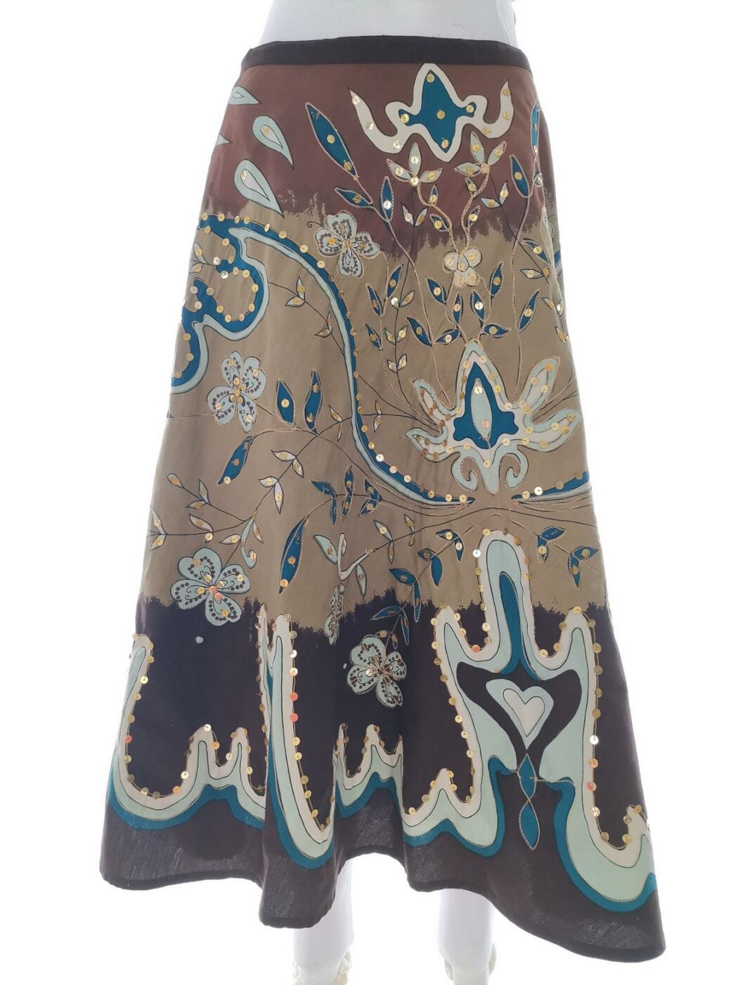 Vero moda Rozmiar 34 Kolor Brązowy Spódnica Maxi Długa Materiał Bawełna 100%