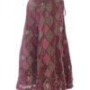 Monsoon Rozmiar 12 (40) Kolor Purpurowy Spódnica Maxi Długa Materiał Bawełna 100%