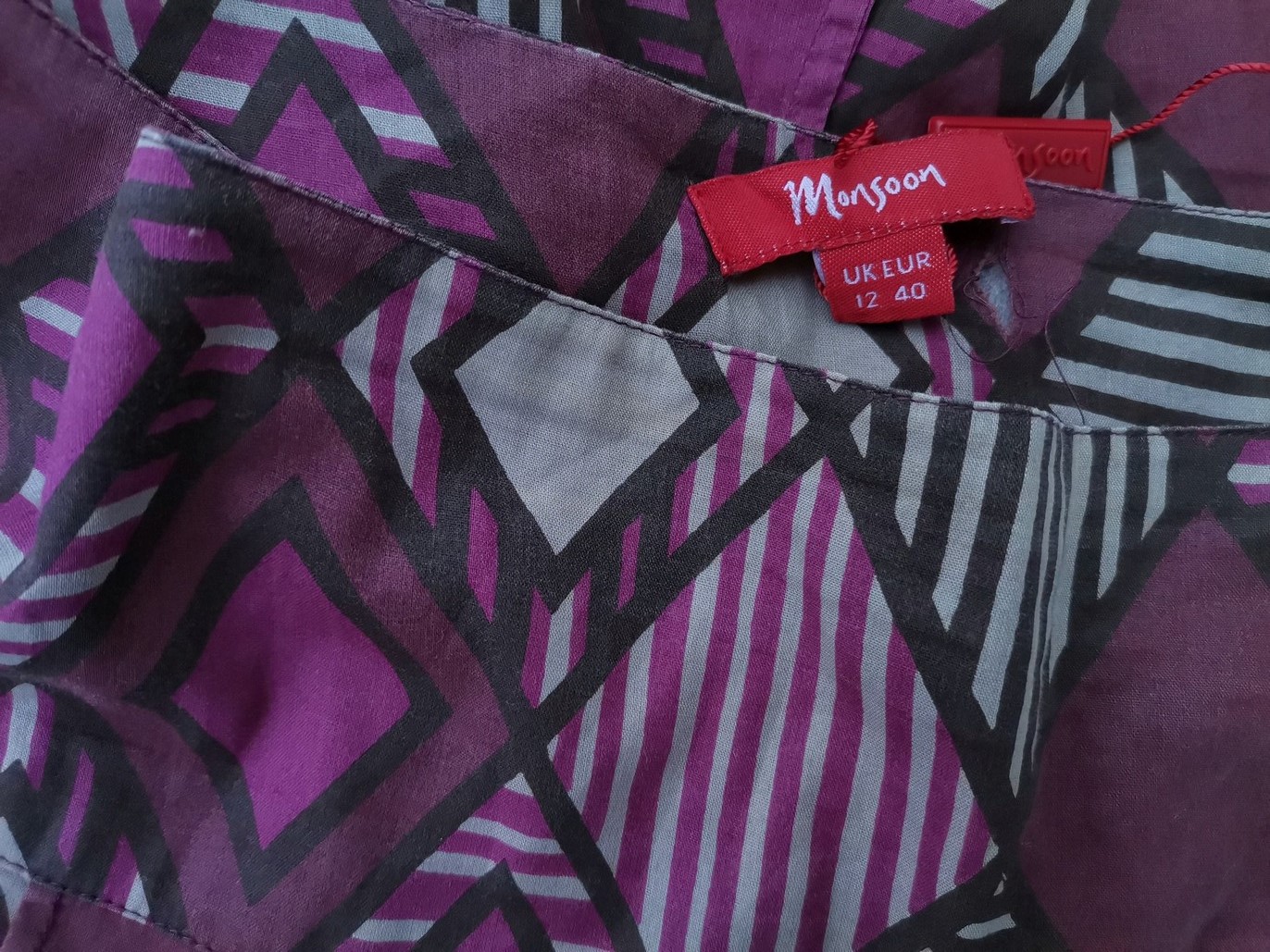 IMG_20211005_140316.jpg Monsoon Rozmiar 12 (40) Kolor Purpurowy Spódnica Maxi Długa Materiał Bawełna 100%