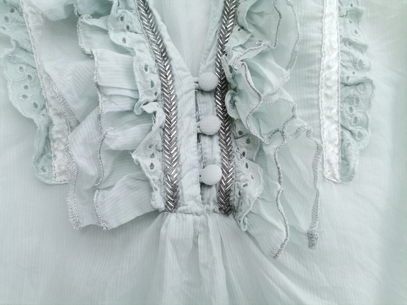 River island Rozmiar 12 (38) Kolor Niebieski Kołnierz Bluzka Krótki rękaw