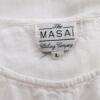 The Masai Rozmiar L Kolor Biały Crew Neck Bluzka Krótki rękaw Materiał Bawełna