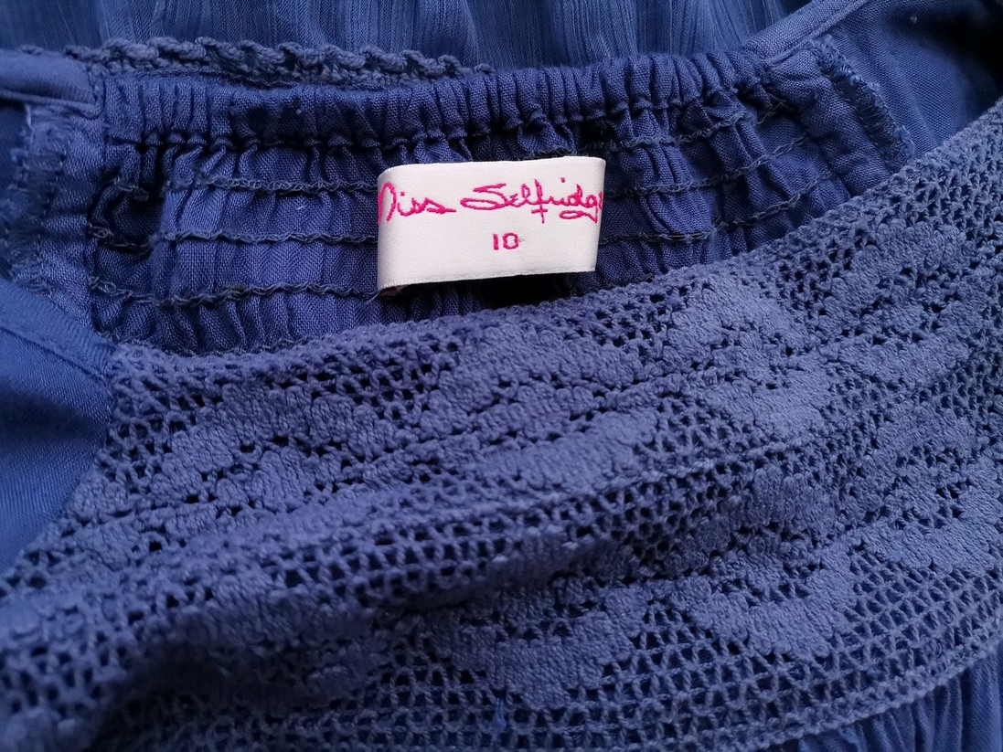 Miss selfridge Rozmiar 10 (38) Kolor Niebieski Kwadratowy dekolt Sukienka A-Line Rękaw 3/4 Do Kolan Materiał Wiskoza 100% Miss selfridge Rozmiar 10 (38) Kolor Niebieski Kwadratowy dekolt Sukienka A-Line Rękaw 3/4 Do Kolan Materiał Wiskoza 100%