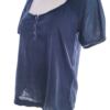 EDC by Esprit Rozmiar S Kolor Granatowy Kwadratowy dekolt Bluzka Popover Guziki Krótki rękaw Materiał Bawełna 100%