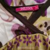 Indiska Rozmiar S Kolor Fioletowy W serek Sukienka Sheath Krótki rękaw Do Kolan Materiał Modal 100%