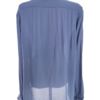 LT CLOTHING Rozmiar XL Kolor Niebieski Kołnierz Koszula Zapinana Bluzka Długi rękaw Materiał Wiskoza 100%