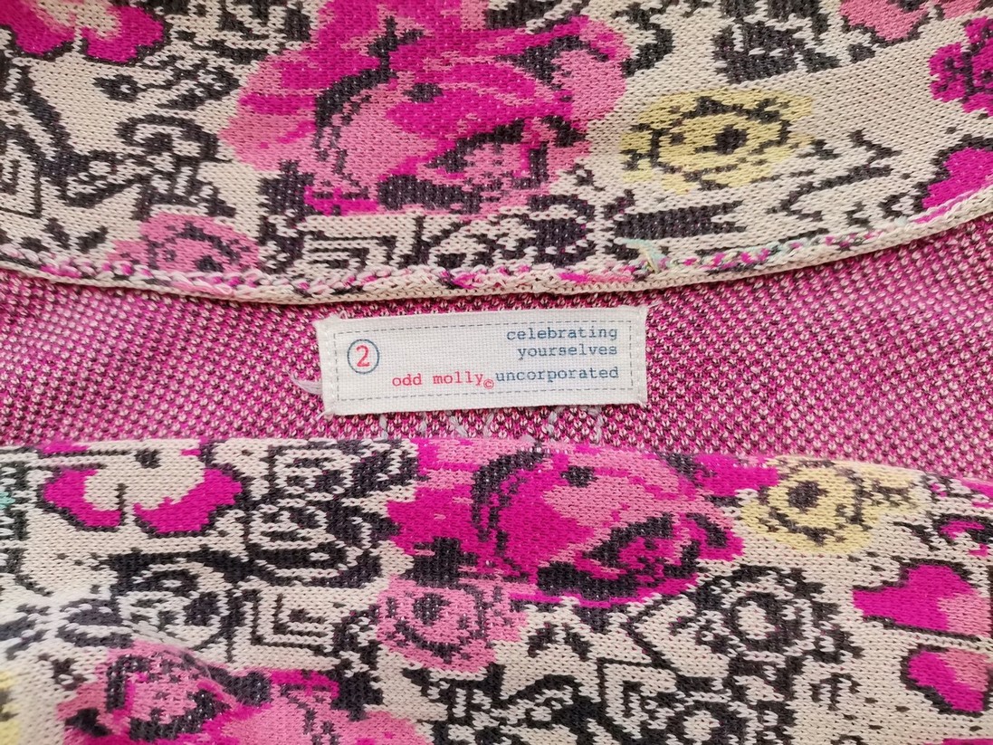 IMG_20211012_133236.jpg Odd molly Rozmiar 2 (38) Kolor Różowy Kołnierz Długi Kardigan Wiązany Długi rękaw Materiał Tencel Cienka dzianina