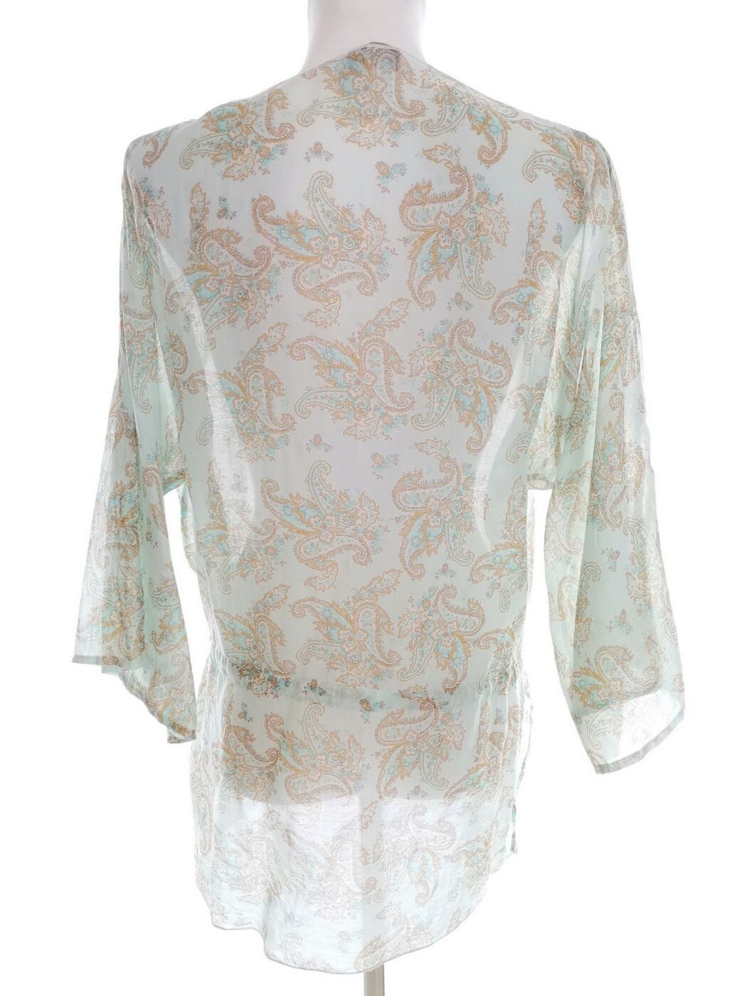 Gant Rozmiar 44/46 Kolor Miętowy Paisley W łódkę Tunika Bluzka Rękaw 3/4 Gant Rozmiar 44/46 Kolor Miętowy Paisley W łódkę Tunika Bluzka Rękaw 3/4