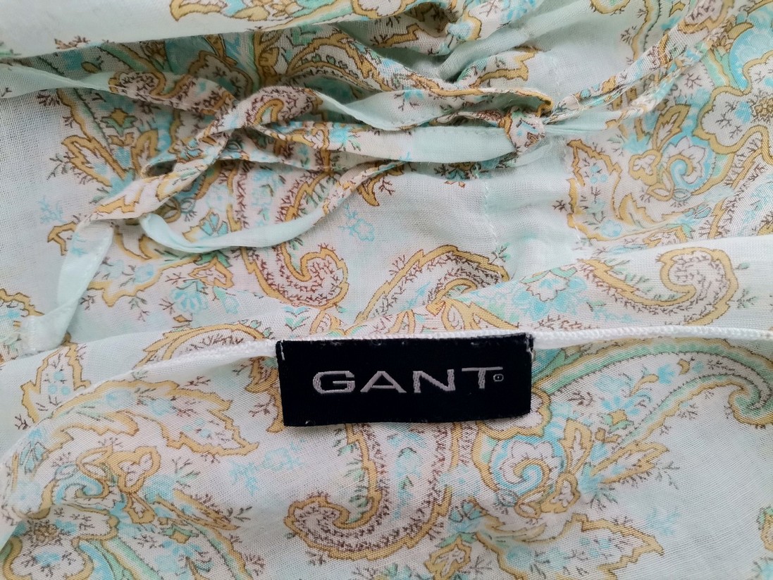 Gant Rozmiar 44/46 Kolor Miętowy Paisley W łódkę Tunika Bluzka Rękaw 3/4 Gant Rozmiar 44/46 Kolor Miętowy Paisley W łódkę Tunika Bluzka Rękaw 3/4