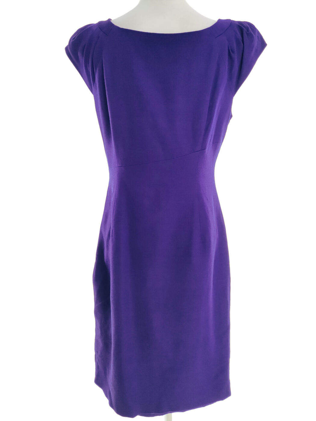 Coast Rozmiar 12 (40) Kolor Fioletowy Okrągły dekolt Sukienka Bodycon Krótki rękaw Midi Materiał Wiskoza Coast Rozmiar 12 (40) Kolor Fioletowy Okrągły dekolt Sukienka Bodycon Krótki rękaw Midi Materiał Wiskoza