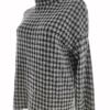 Pull and Bear Rozmiar S Kolor Szary High Neck Sweter Długi rękaw Gruba dzianina