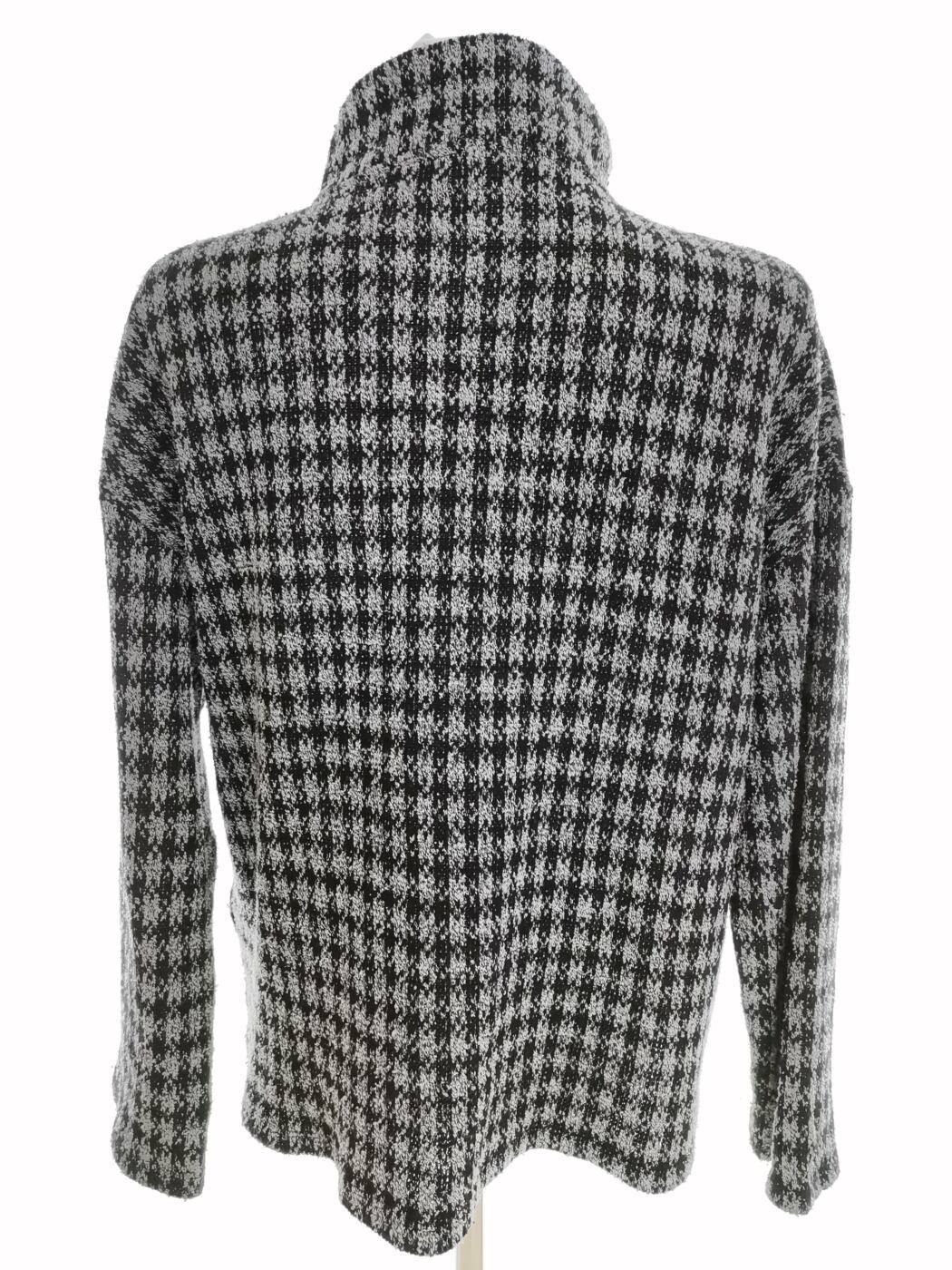 Pull and Bear Rozmiar S Kolor Szary High Neck Sweter Długi rękaw Gruba dzianina