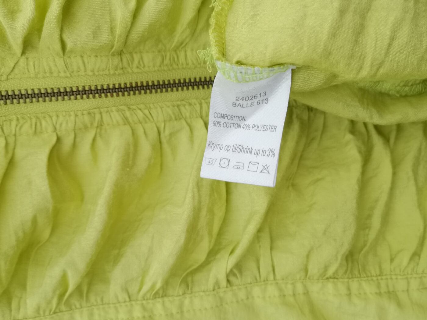 Zhenzi Rozmiar M Kolor Seledynowy Okrągły dekolt Sukienka Mini Rękaw 3/4 Krótka Materiał Bawełna Zhenzi Rozmiar M Kolor Seledynowy Okrągły dekolt Sukienka Mini Rękaw 3/4 Krótka Materiał Bawełna