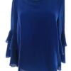 Y.A.S Rozmiar S Kolor Niebieski Crew Neck Bluzka Rękaw 3/4